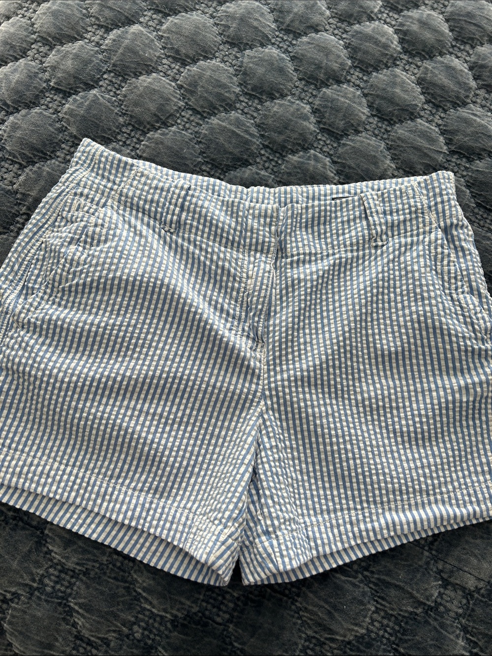 Vineyard Vines Blue and White Striped Shorts - Picture 2 of 4